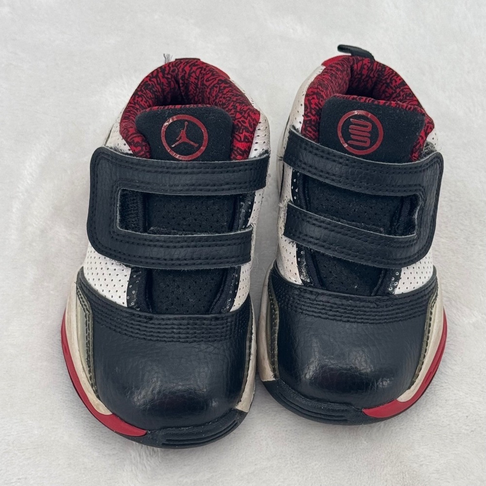 Nike Air Jordan Low Toddler Sneakers Black White Red, Size 7C, Retro 2000's